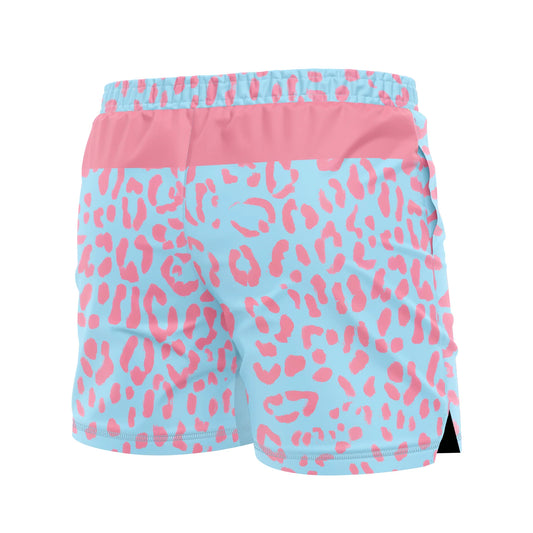 MEN'S FC SHORTS STANDARD ISSUE, LEOPARD COTTON CANDY