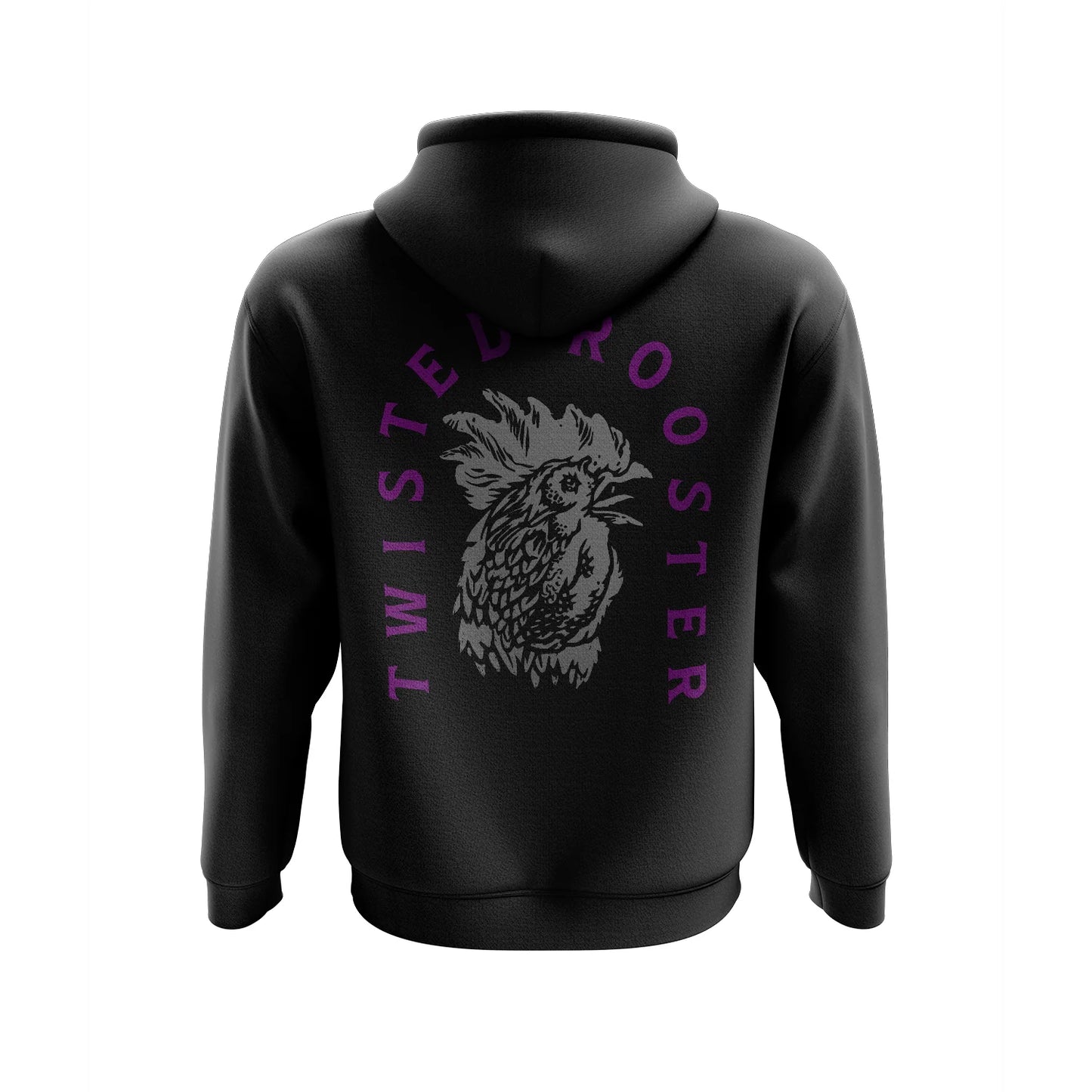 50/50 PULLOVER HOODIE HEAD HONCHO, BLACK/GREY/PURPLE