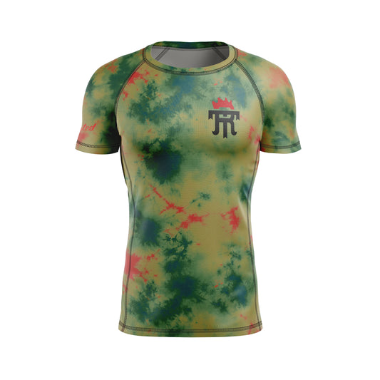 MELON TIE-DYE RASH GUARD