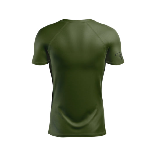 BLACK ON O.D. GREEN