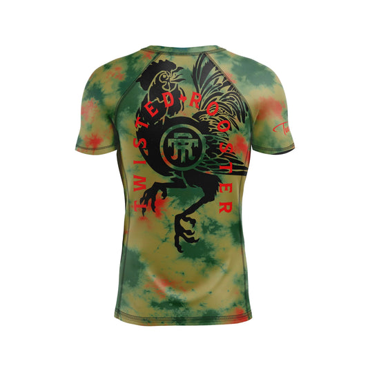 MELON TIE-DYE RASH GUARD