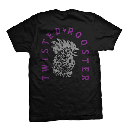 HEAD HONCHO TEE, BLACK/PURPLE/GREY